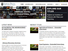 Tablet Screenshot of ambrosevideo.com